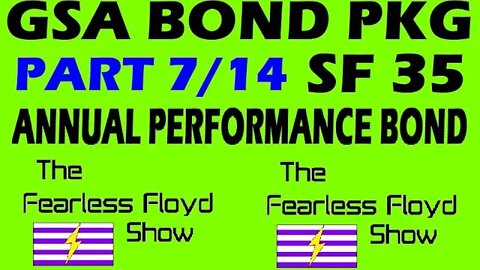 SF 25 ANNUAL PERFORMANCE BOND STANDARD FORM COMPLETION - PART 7/14