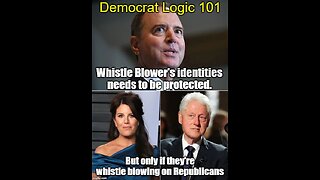 REMEMBER WHEN DEMS SAID WHISTLEBLOWERS SHOULD BE PROTECTED UNDER TRUMP? WELL WHAT HAPPENED?