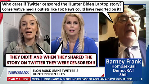 Gay DemocRAT Shill 'Barney Frank' argues: Twitter Censoring the Hunter Biden Story changed nothing!
