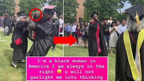 Black Student Embarrasses Herself At College Graduation! Cries Racism