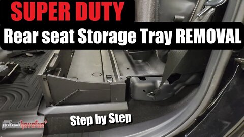 2017+ Ford F-250 / F-350 Super Duty Rear under seat storage removal | AnthonyJ350