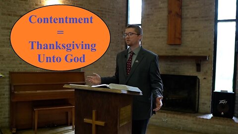 Contentment Leads to Thanksgiving