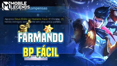 COMO CONSEGUIR 32K DE BP FÁCIL (conta nova) | APRENDENDO A JOGAR MOBILE LEGENDS #17