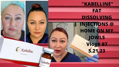 KABELINE +LIPORASE JAWLINE INJECTIONS AT HOME ! VLOG#97 05.21.23 #kabellineinjections