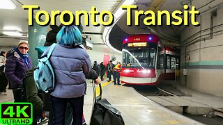 【4K】Toronto Streetcar ride waterfront Toronto Canada 🇨🇦