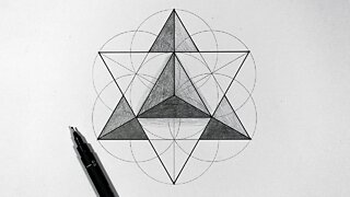 Drawing a Star Tetrahedron | Real Time Sacred Geometry Tutorial