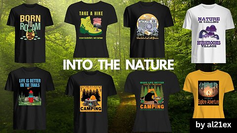 INTO THE NATURE UNIQUE T-SHIRT AND MERCH COLLECTION
