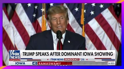 TRUMPS FULL SPEECH AFTER WINNING THE IOWA CAUCUS - JANUARY 15, 2024