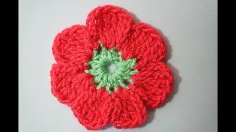 How to crochet flower simple free written pattern in description