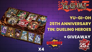 *NEW* YU-GI-OH 25th Anniversary Dueling Heroes Tin Opening