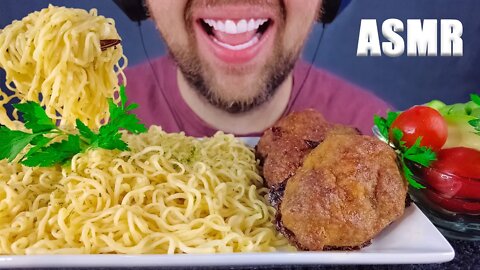 ASMR MUKBANG | NOODLES WITH PORK CUTLET + FRESH VEGETABLES | EATING SOUNDS NO TALKING | EATING SHOW