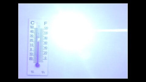 Powerful Laser Blows up Thermometer!