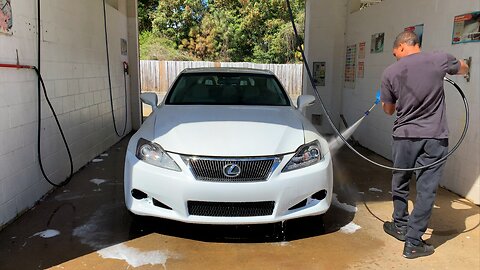 I GOT THE COPART CONVERTIBLE LEXUS IS350 C ALL CLEANED UP! *IT CAME OUT PERFECT*