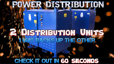 75KVA Portable Power Distribution Cart - 480V-208Y/120 3PH - (9) Receptacles - Power Meter & ATS