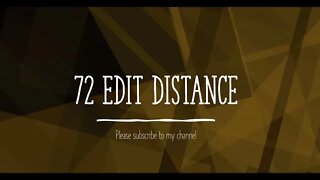 Leetcode 72 Edit Distance