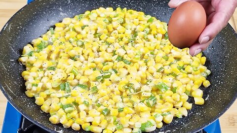 1 can of corn with 1 egg, Your family will be asking for this snack everyday