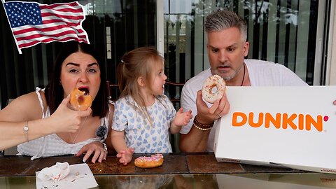 Brits Try [DUNKIN' DONUTS] for the first time! (Best Donuts) ??