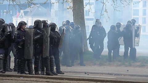 France: Pension reform protesters clash with police amid tear gas at 11th strike round in Nantes