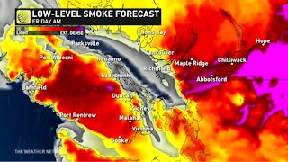 Hot and smoky forecast for B.C.'s Friday