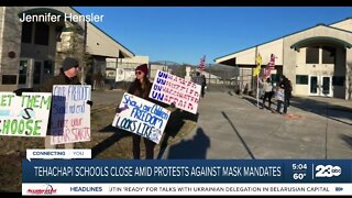 Tehachapi schools close amid protests against mask mandates