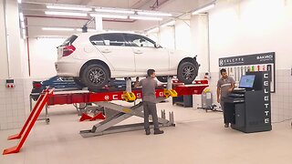 Vehicle full repair process with Electronic Measuring System NAJA 3D from Celette
