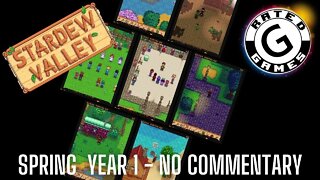 Stardew Valley Longplay - Spring Year 1 - No Commentary Gameplay - All 28 Days