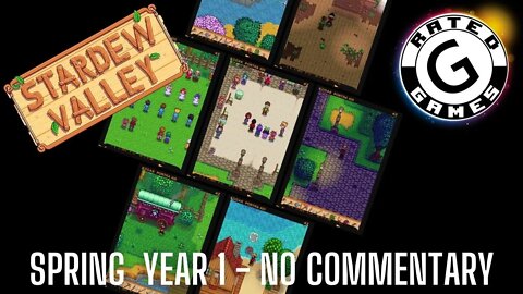 Stardew Valley Longplay - Spring Year 1 - No Commentary Gameplay - All 28 Days