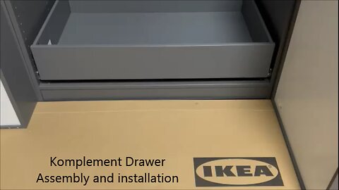 Ikea Komplement Drawer Assembly and Installation