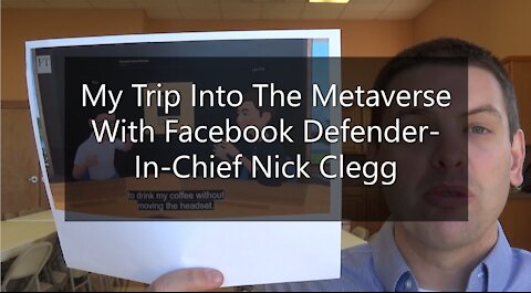 My Trip Into The Metaverse With Facebook Defender-In-Chief Nick Clegg