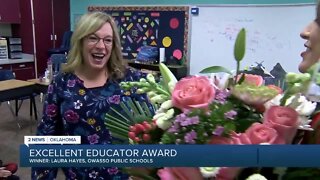 Excellent Educator: Owasso teacher surprised with award