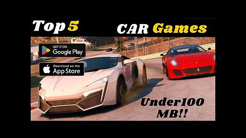 Top5 best car racing games for android(Under 100 MB)
