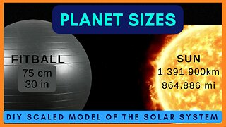 PLANET SIZES | make a real scale 3D solar system model | for school | SafireDream