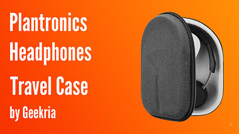 Plantronics Over-Ear Headphones Travel Case, Hard Shell Headset Carrying Case | Geekria