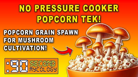 NO PRESSURE COOKER Popcorn Prep & Inoculation for Mushroom Grain Spawn!