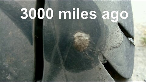 plugged tyre after 3000 miles, #2024, #biker, #summer, #ride,