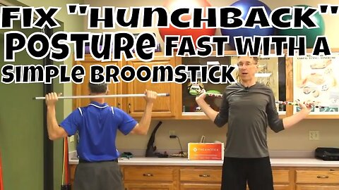 Fix Hunchback -Posture Fast with A Simple Broomstick