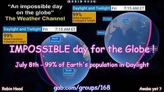 The "Impossible Day on the Globe" proves FLAT EARTH !