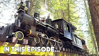 Steam Train Redwood Valley Railway in Tilden Park near Berkeley east of San Francisco 4K HDR