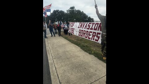 Protest at the Illegal Immigrant Welcome Center