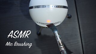 ASMR Brushing the Microphone with Different Brushes | Mic Test (No Talking)