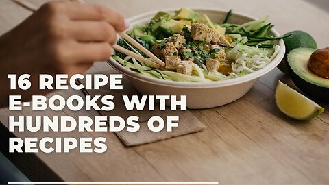 16 Recipe E-books With Hundreds Of Recipes