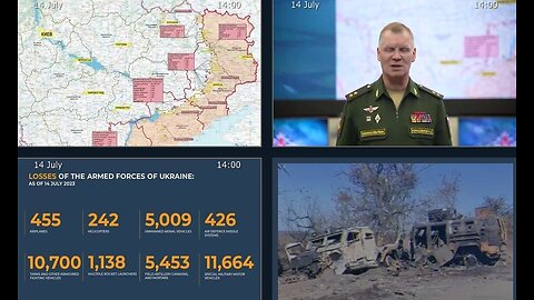 14.07.23 ⚡️Russian Defence Ministry report on the progress of the deNAZIficationMilitaryQperationZ