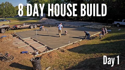 We attempt to build a house in 8 days.... Day 1!