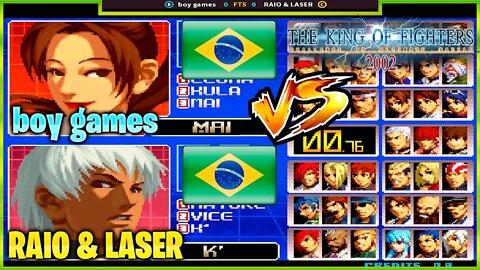 The King of Fighters 2002 (boy games Vs. RAIO & LASER) [Brazil Vs. Brazil]