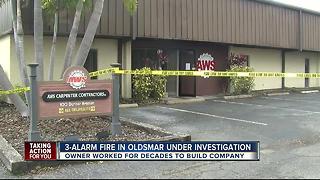 Investigators look into family owned business destroyed by fire in Oldsmar