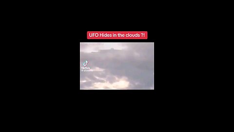 ufo hides in clouds