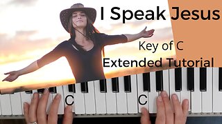 I Speak Jesus -Charity Gayle (Key of C)//EASY Piano Tutorial