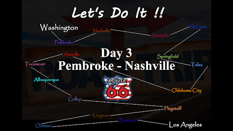American Road Trip, Route 66, Day 3 Pembroke VA to Nashville TN