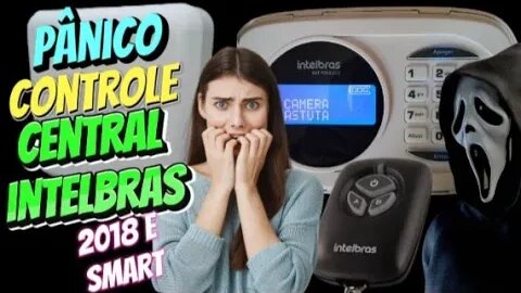 ✅como programar pânico no controle remoto na central intelbras amt 2018 E smart