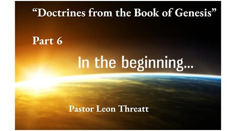 The Doctrines from the book of Genesis